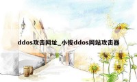 ddos攻击网址_小俊ddos网站攻击器