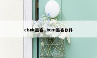 cbnk黑客_bcm黑客软件