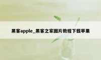 黑客apple_黑客之家图片教程下载苹果