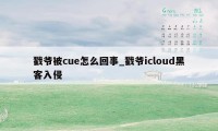 戳爷被cue怎么回事_戳爷icloud黑客入侵