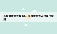 小度会被黑客攻击吗_小度被黑客入侵事件视频