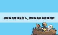 黑客攻击原理是什么_黑客攻击真实原理图解