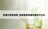 郭盛华黑客视频_网络黑客郭盛华现在干什么