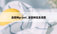 温德姆grand_温德姆信息泄露