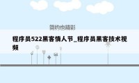 程序员522黑客情人节_程序员黑客技术视频