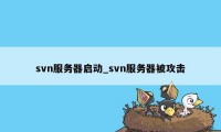 svn服务器启动_svn服务器被攻击