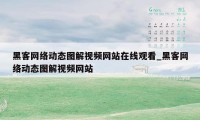 黑客网络动态图解视频网站在线观看_黑客网络动态图解视频网站