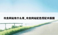 攻击网站有什么用_攻击网站配色搭配衣服图